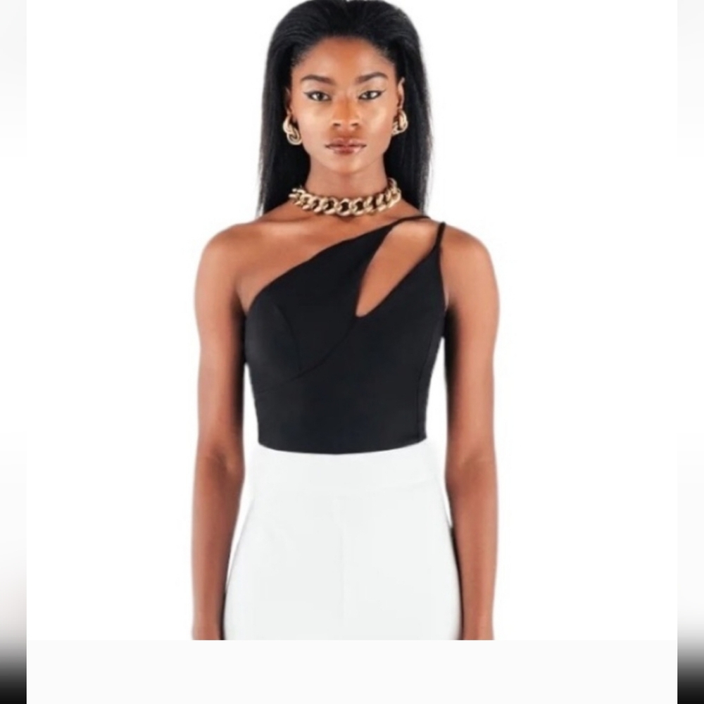 Chloe Kristyn Monica Bodysuit Black Medium NWT Style 42763